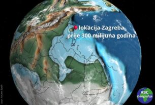 lokacija Zagreba prije 300 milijuna godina