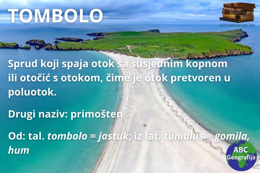 tombolo - definicija