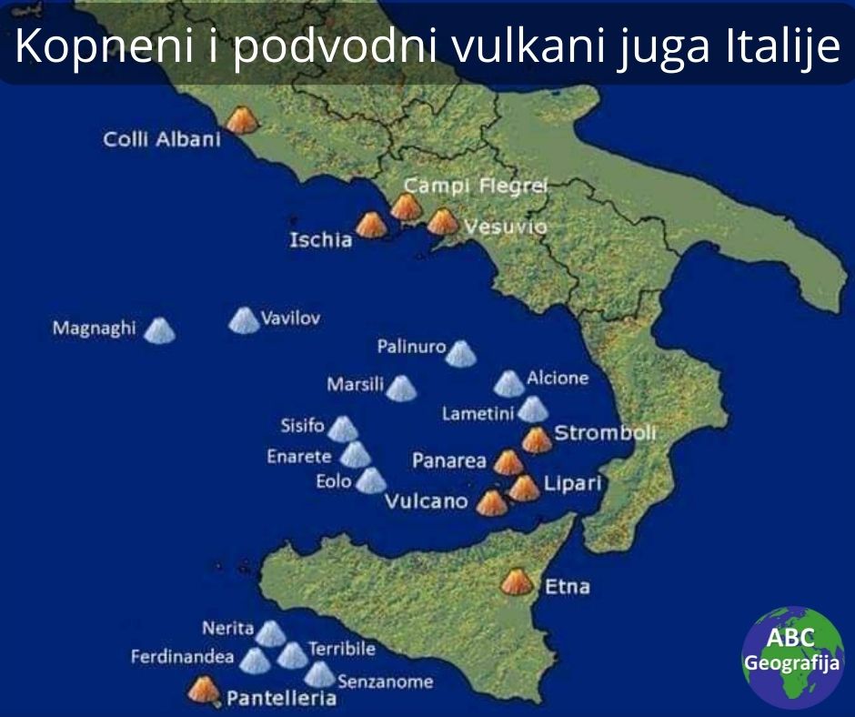 Kopneni i podvodni vulkani juga Italije