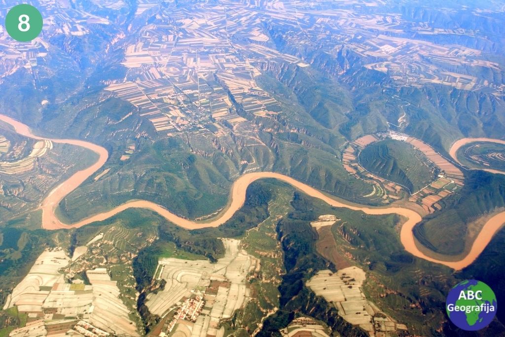 Žuta rijeka iz zraka