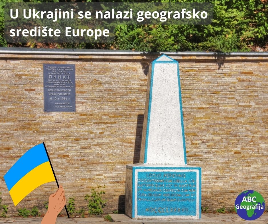 U Ukrajini se nalazi geografsko središte Europe