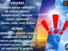 vrijeme i klima - definicija
