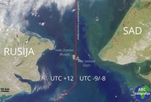 Beringov prolaz - Diomedski otoci i datumska granica
