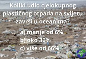Pitanje - udio plastičnog otpada u oceanima