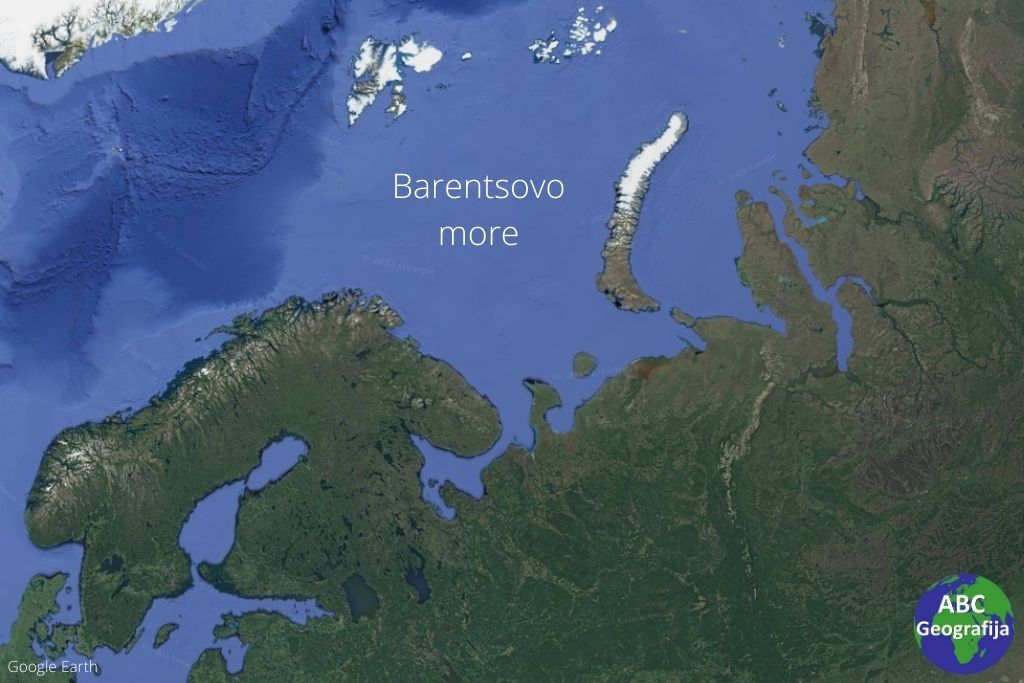 Barentsovo more - karta