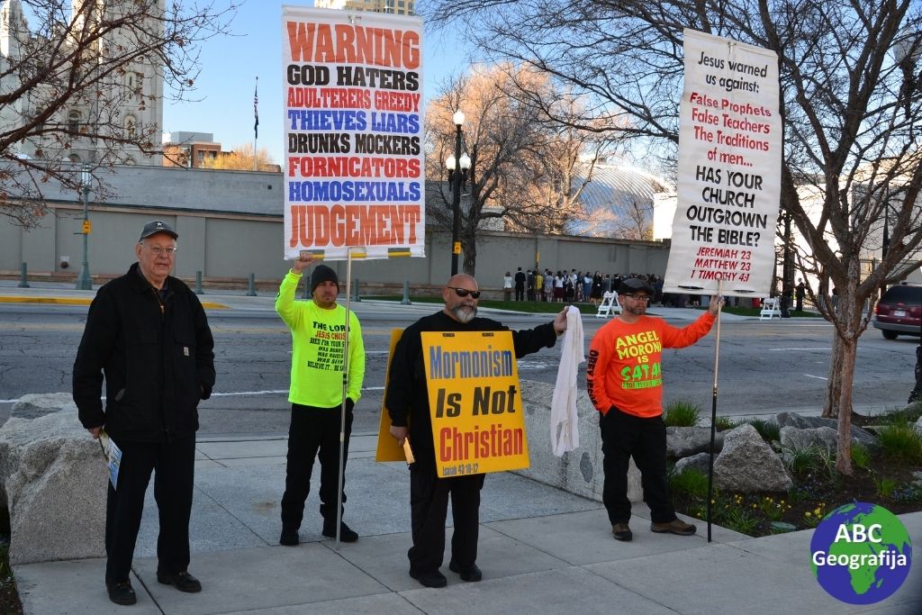 Prosvjednici protiv mormona na ulicama Salt Lake City-ja