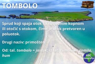 tombolo - definicija
