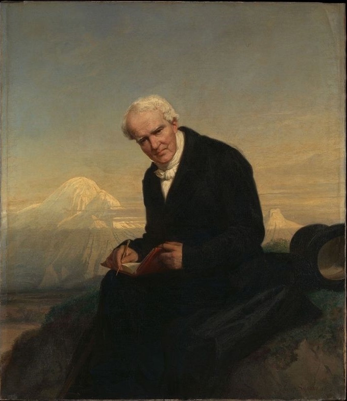 Alexander von Humboldt pod vulkanom Chimboazo, slika Juliusa Schradera
