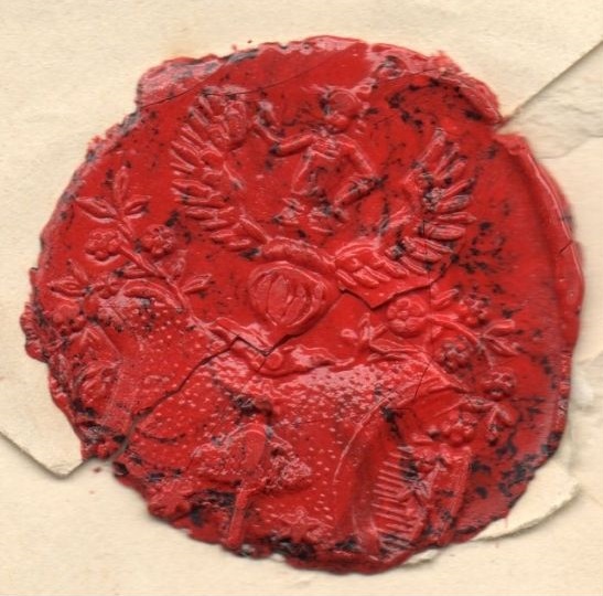 Humboldtov pečat na jednom od pisama koje je slao