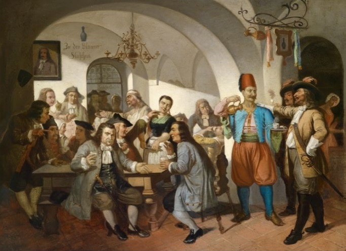 Prva kavana u Beču 1683. godine (nepoznati autor)