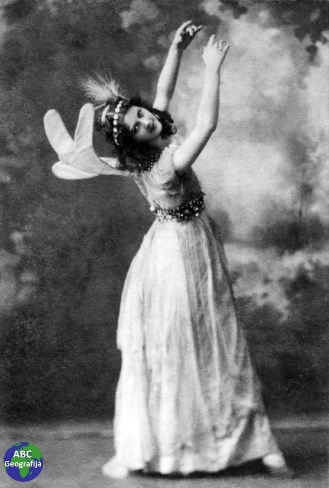 Isadora Duncan kao vila u Snu ljetne noći, 1896. godine