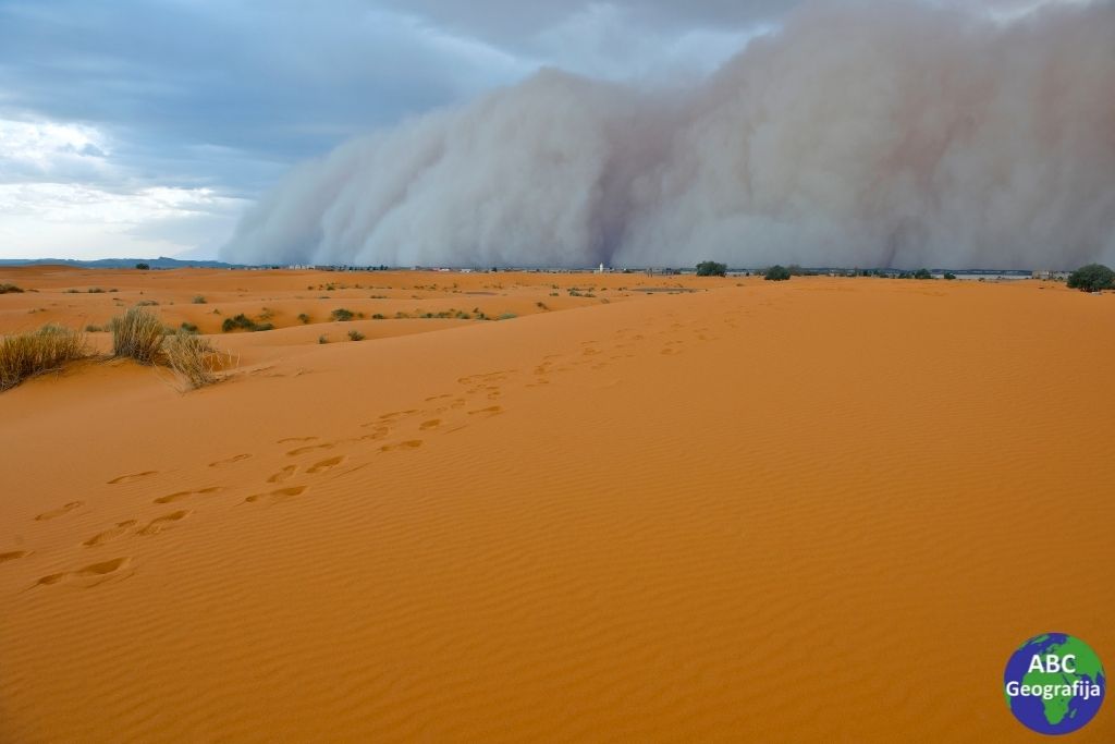 Pješčana oluja u Maroku, Sahara