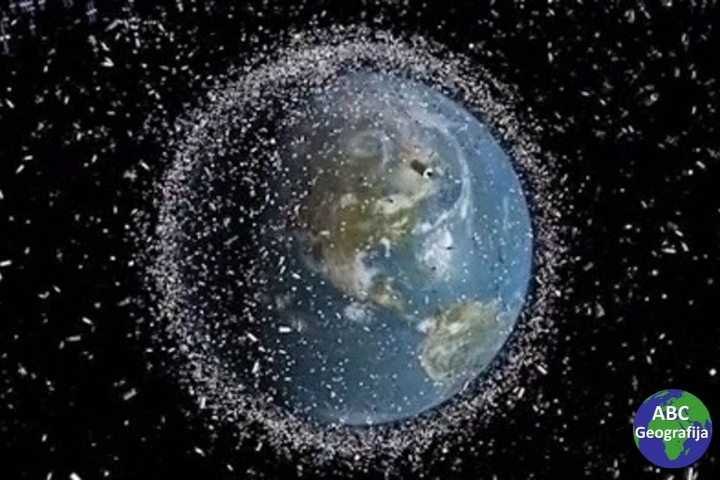 Svemirski otpad oko Zemlje izvor Europska svemirska agencija (European Space Agency)