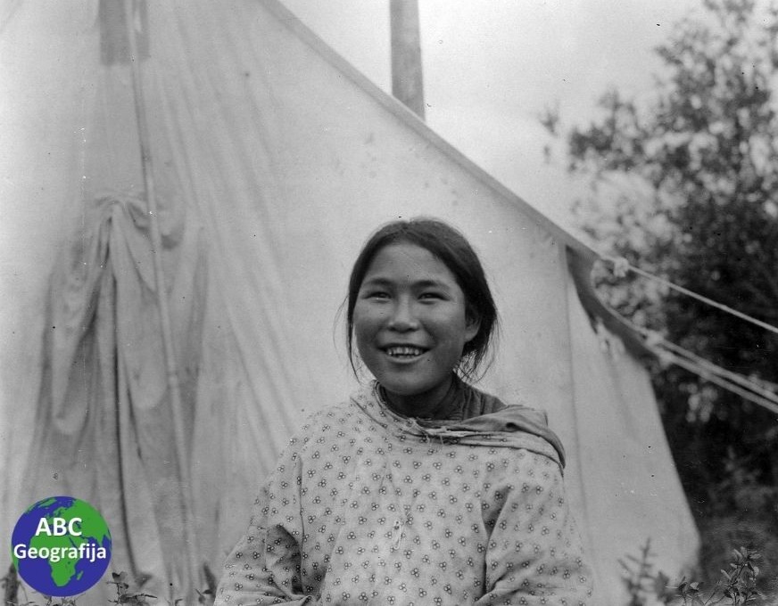 Djevojka starosjedilac iz sjevernog dijela Aljaske, 1914. godine