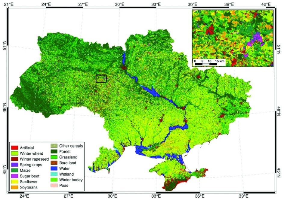 Karta korištenja zemljišta u Ukrajini