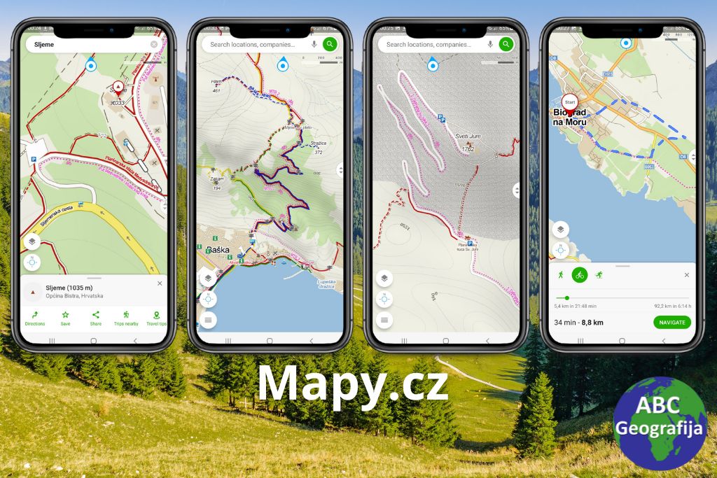 Mapy.cz – odlična offline karta
