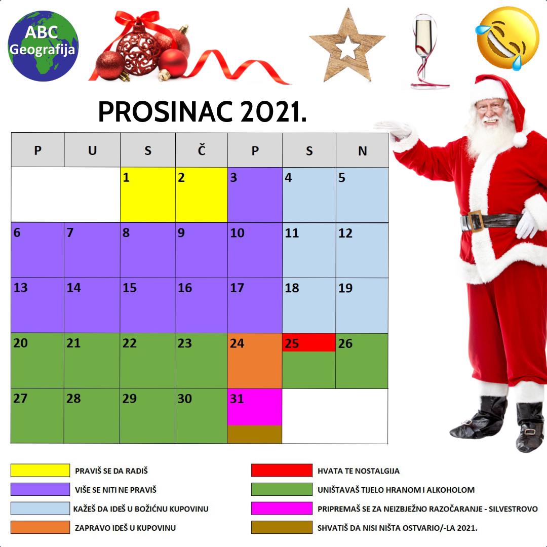 Prosinac 2021 - kalendar